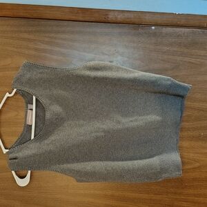 Women's Gray Sleeveless Knit Top